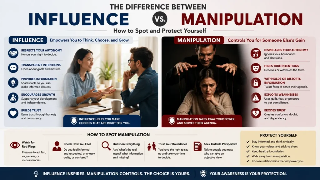 difference between influence and manipulation